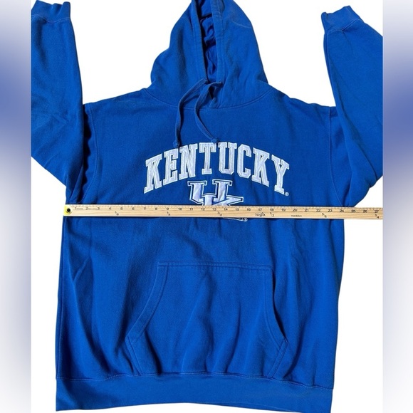 Unisex UK Kentucky Embroidered Blue College Hoodie, Size XL - Picture 4 of 6